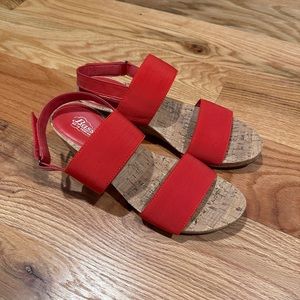 Bass Red Sandals